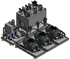 Comoso.com - Engineered Solutions - Custom Hydraulic Power Units - HPU_custom_hydraulic_pump_skid_multiple_high_pressure_flow_comoso_motor_mcc_filter_special_california_manufactured